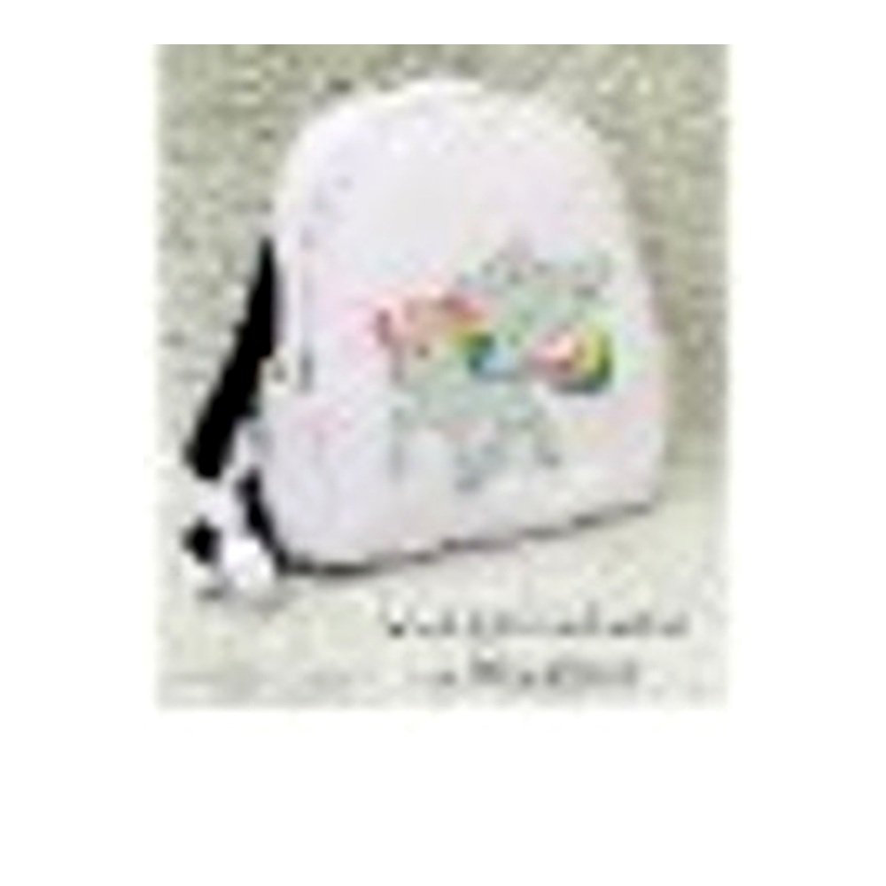 Mochila morada de unicornio