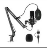 Kit de podcast con micrófono USB