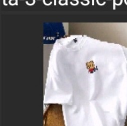 Camiseta blanca estampada para hombre